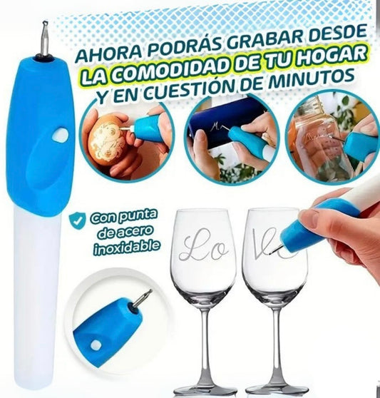 Bolígrafo de Grabado Portátil - Graba tú mismo sobre múltiples materiales