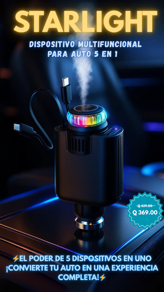 Starlight : Dispositivo Multifuncional 5 en 1 para tu auto
