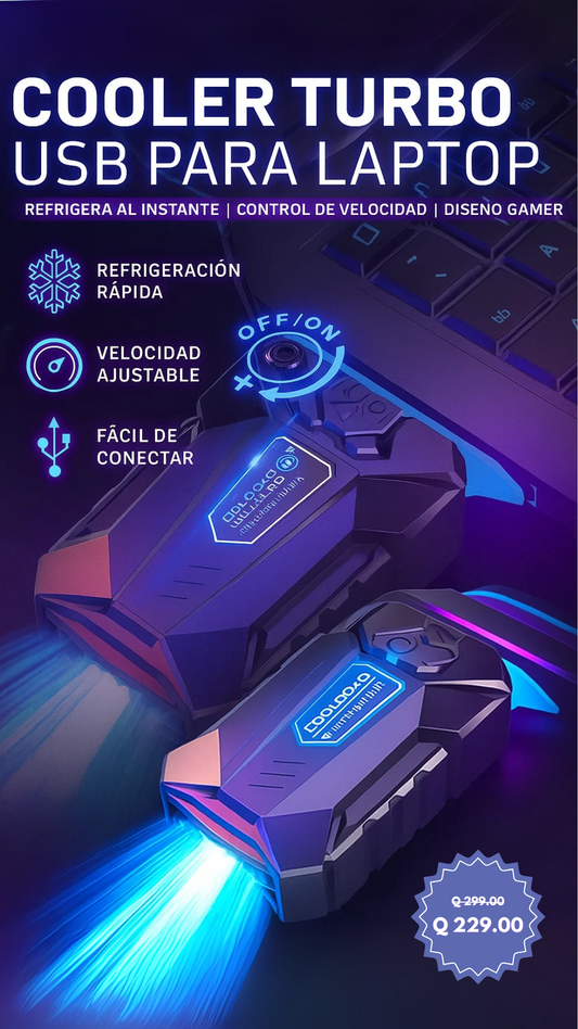 COOLER TURBO USB - Enfriador para Laptop