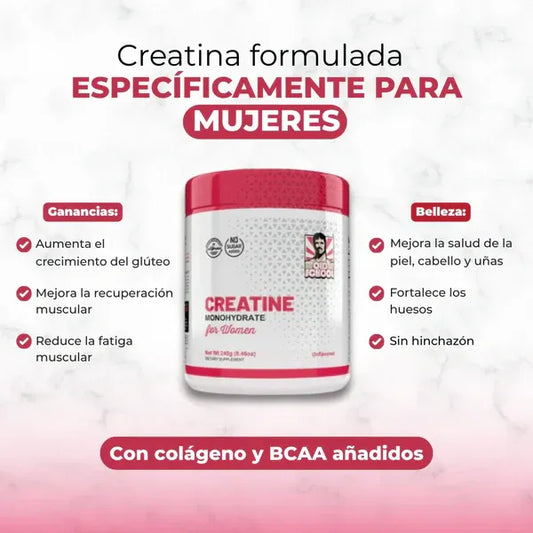 Creatina Monohidratada con Colágeno para mujeres